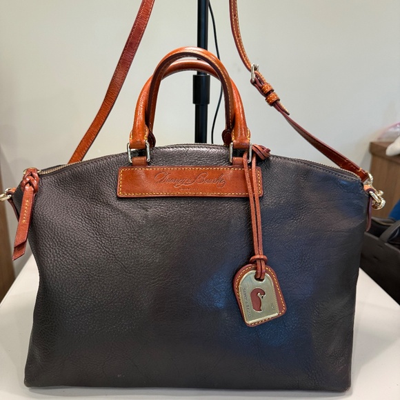 Dooney & Bourke Florentine Domed Satchel Chestnut - Picture 1 of 14
